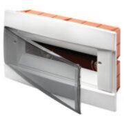 Centralino Da Arredo Da Incasso Predisposto per Alloggiamento Morsettiere Bianco Latte 12 Moduli - GEWISS GW40229TB