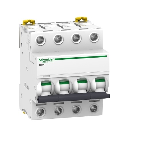 Interruttore Magnetotermico iC60N 4P D 63A 6000A - SCHNEIDER A9F75463