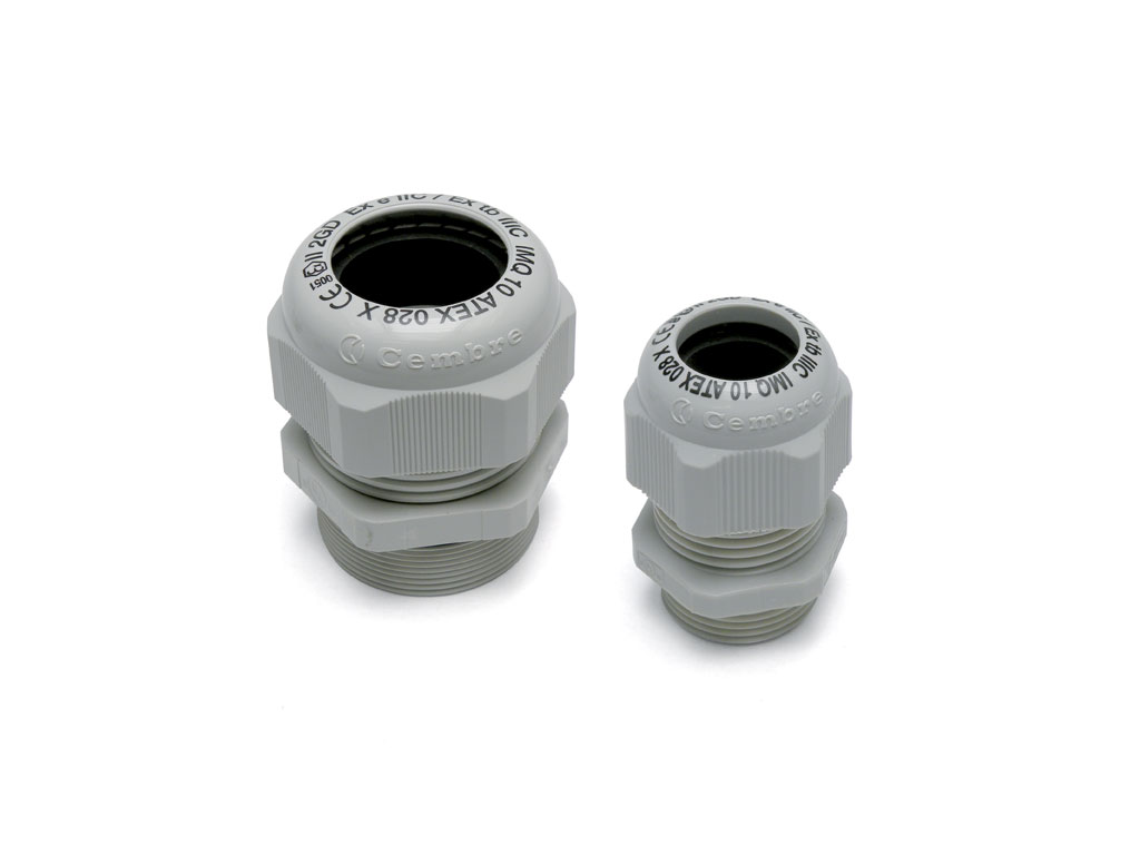 Maxiblock Atex Pa6.6 Ip65 M12X1,5 Grigio - CEMBRE 4900.M12