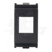 Adattatore per frutti RJ45 per placca Vimar Idea Nero - ALPHA ELETTRONICA 96-800-04