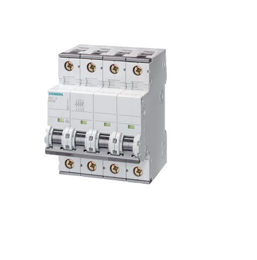 Interruttore Magnetotermico 400V 6Ka, A 4 Poli, C, 20A, P=70Mm - SIEMENS 5SY64207