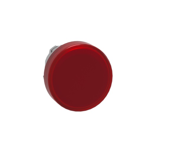 Testa Lampada Spia Ø22 Gemma Liscia Rossa - SCHNEIDER ZB4BV043E