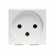 Presa Standard Israeliano 250V Ac 2P+T 16A 2 Moduli System White - GEWISS GW20220