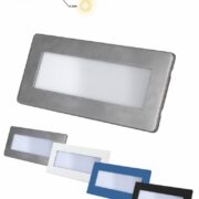 Incasso Led Cambiatono Parete In Pvc Con Cover Intercambiabile - STONE 30056/BNC