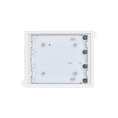 Modulo 4 Pulsanti Alpha 1 fila con espansore - URMET 1168/4