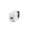 Presa Keystone 8P8C RJ45 non schermata Cat.6 UTP Crimpaggio senza utensile Nera - ALPHA ELETTRONICA 96-301N