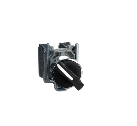 Selettore Ø22 2 Posizioni Leva Nero 1No+1Nc - SCHNEIDER XB4BD25