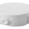 Cassetta Derivazione con coperchio basso a pressione, IP44, Dimensioni interne 80x80x40, Pareti con passacavi, Grigio Ral 7035 - GEWISS GW44003
