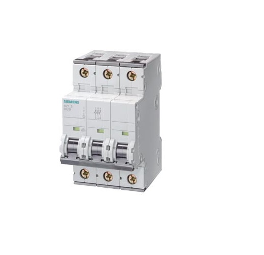 Interruttore Automatico Miniaturizzato 400 V 6Ka, 3 Poli, C, 63 A, P=70 Mm - SIEMENS 5SY63637