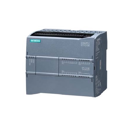 Simatic S7-1200, Cpu 1214C, Cpu Compatta, Dc/Dc/Dc, I/O Onboard: 14 Di Dc 24 V; 10 Do 24V Dc; 2 Ai 0-10V Dc, - SIEMENS 6ES72141AG400XB0