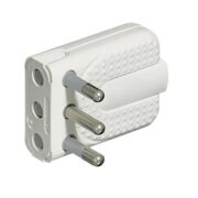 Spina Corner 2P+T 16A Salvaspazio - Bianca (Blister) - BTICINO S2466TA