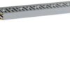 T1-EN 25x60 G Canalina con coestruso morbido modulo 10 feritoia 4, Grigio (2 ML) - BOCCHIOTTI B02577
