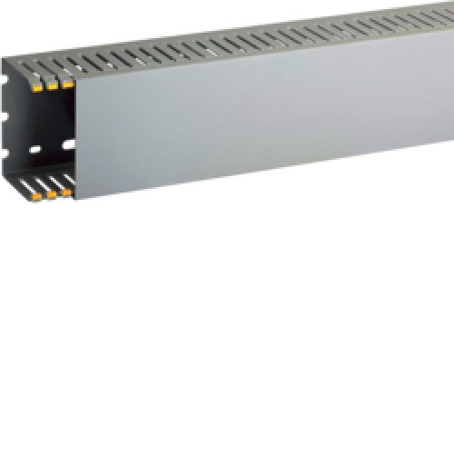 T1-EN 80x60 G Canaletta con coestruso morbido modulo 10 feritoia 4 GRIGIO (2 ML) - BOCCHIOTTI B00839