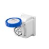 Presa Fissa Da Parete A 10° Ip67 2P+T 16A 200-250V 50/60Hz Blu 6H Cablaggio A Vite - GEWISS GW62426