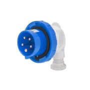 Spina Mobile A 90° Ip67 2P+T 16A 200-250V 50/60Hz Blu 6H Cablaggio A Vite - GEWISS GW60108