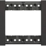 Placca Living Now 3 moduli, Nero, in plastica - BTICINO KA4803KG