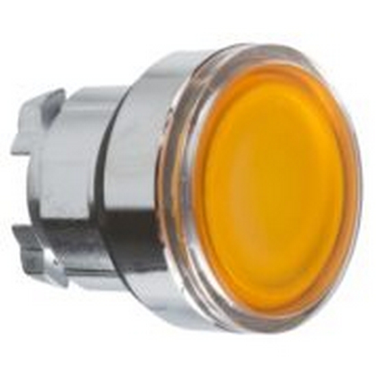 Testa Pulsante luminoso Ø22 Giallo - SCHNEIDER ZB4BW353