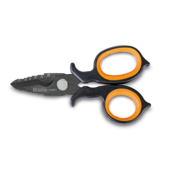 Forbici Per Elettricisti A Doppio Effetto, Con Profili A Fresa In Acciaio Inossidabile Rivestito In Dlc - BETA TOOLS 011280088