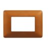 Placca 3 Moduli Matix Rosso Terra Materiale Tecnopolimero - BTICINO AM4803TRT