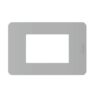 Placca MatixGO 3 Moduli, Grigio - BTICINO JA4803JG
