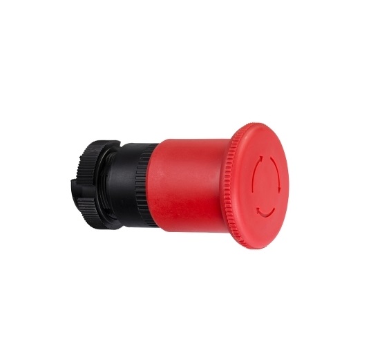 Testa Pulsante Fungo Arresto Emerg. Ø40 Rosso Aggancio - Girare Per Sbloccare - SCHNEIDER ZA2BS844