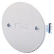 Coperchio per scatole tonde da incasso, Diametro 65mm, Bianco, con griffe - GEWISS GW24218