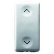 Pulsante Unipolare 250V NA 10A con interblocco Simbolo Su-giù 1 Modulo System White - GEWISS GW20521