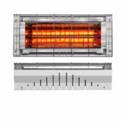 Grado Heaters Stufa Lampada Raggi Infrarossi, Radiante Onda Corta, 2000W, IP24 - VARIO GH-2000 WH