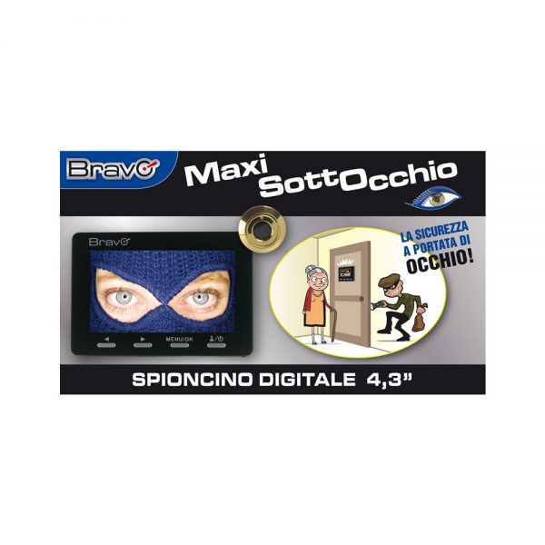 Bravo Spioncino Digitale con monitor LCD 4,3 pollici - VARIO 92902903