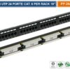 Pannello Patch Cat6 Utp 24 Porte Per Armadio Rack 19" - VARIO PP-UTP6-24