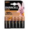 Batteria Alcalina Stilo AA Duracell PLUS POWER con tecnologia DURALOCK in blister da 6 - CFG DU0141