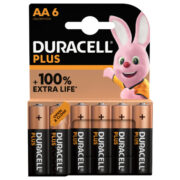 Batteria Alcalina Stilo AA Duracell PLUS POWER con tecnologia DURALOCK in blister da 6 - CFG DU0141