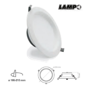 Faro Incasso Tricolor, Led Dimmerabile, 35W - LAMPO SYDNEY35WMC