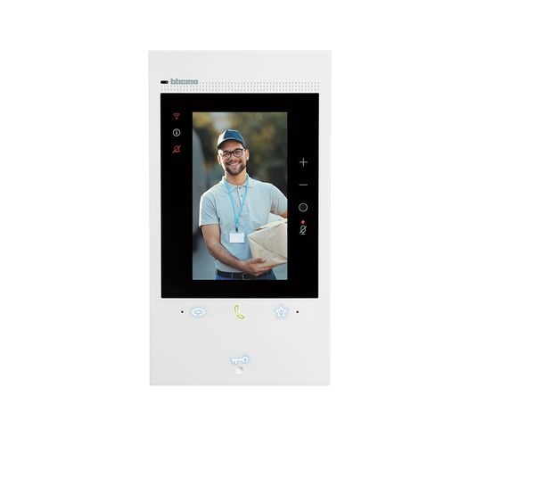 Videocitofono Connesso 2 Fili Wi-Fi Classe 300Eos Bianco Con Assistente Vocale Alexa Integrato - BTICINO 344842