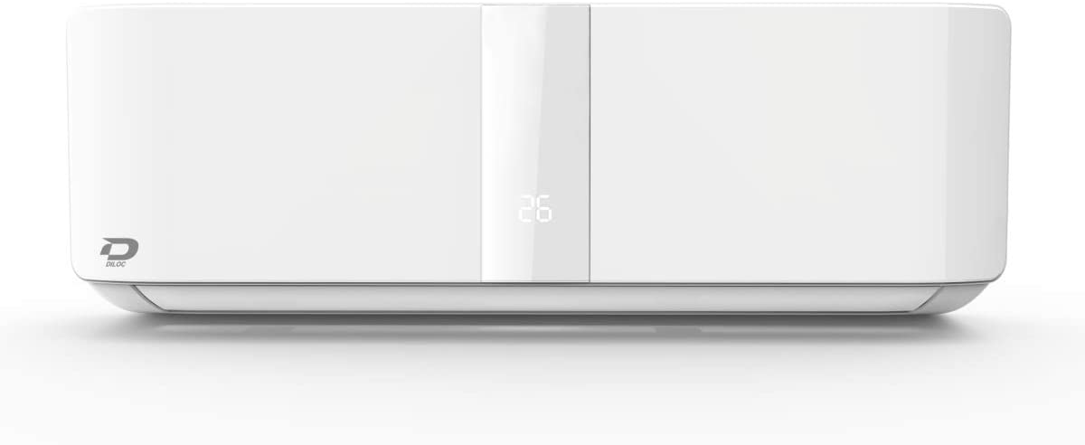 Diloc Condizionatore Vision 12000 BTU, Monosplit Climatizzatore Inverter 3,5 Kw, Gas R32, 20 DB, A+++ - NAICON D.VISION12000