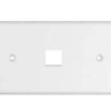 Placca 503 Bianca Per 1 Keystone Orizzontale 4Net - 4POWER PL503W1O