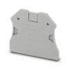 Piastra Terminale, lunghezza 47 mm, larghezza 2,2 mm, altezza 39,8 mm, colore grigio - PHOENIX 3047028