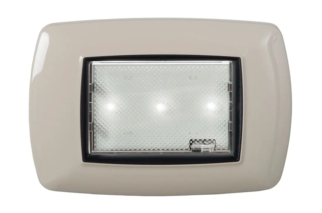 Lampada emergenza GALILEO, Segnapasso Incasso Led - TECNOSWITCH LA003BI