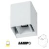 Plafoniera UPDOWN, Applique Led 2x9W, 4000K, IP65, Bianca - LAMPO UPD2R18WBIBN