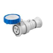 Presa Mobile Diritta Hp Ip66/Ip67/Ip68/Ip69 2P+T 32A 200-250V 50/60Hz Blu 6H Cablaggio A Vite - GEWISS GW62037H