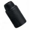 Portalampada E14 E600F Nero Filettato - LAMPO E600F/NE