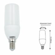 Lampadina CORN LED E14 10W 230V Compatta, Luce Calda 3000K - LAMPO CO10WE14BC