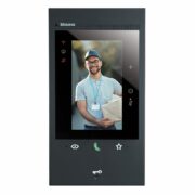 Videocitofono Connesso 2 Fili Wi-Fi Classe 300Eos Nero Assistente Vocale Alexa Integrato - BTICINO 344884