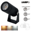 Faro Da Giardino Nero GU10 IP65 orientabile per interno ed esterno - LAMPO PROJGU10PBNE