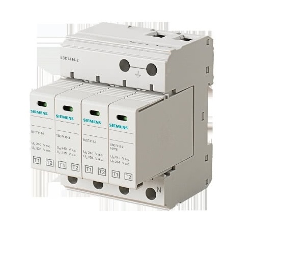 Conduttore Da Fulmine T1/T2, Un 240/400 V, Uc 335/264 V Ac, Moduli Di Protezione Innestabili, Circuito 3+1 (Tn-S, Tt), Larghezza 72 Mm - SIEMENS 5SD74142