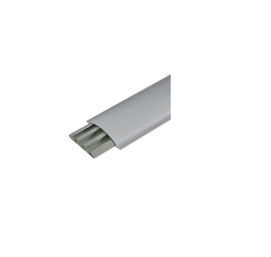 CSP-N 75x17 G Canalina soprapavimento 3 scomparti, Grigio (2 ML) - BOCCHIOTTI B01332