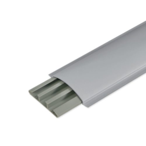 CSP-N 75x17 G Canalina soprapavimento 3 scomparti, Grigio (2 ML) - BOCCHIOTTI B01332