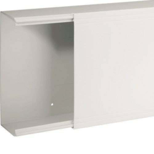 TA-EN 200x80 W Canale porta cavi a base piana, Bianco (2 METRI) - BOCCHIOTTI B01846