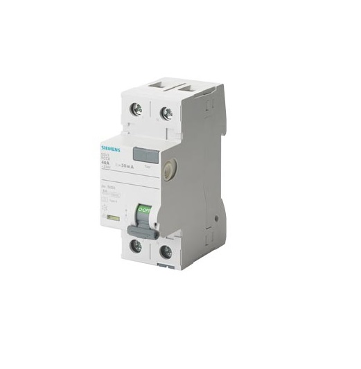 Interruttore Automatico Differenziale, A 2 Poli, Tipo F, Con Breve Ritardo, In: 25 A, 30 Ma, Un Ac: 230 V - SIEMENS 5SV33123