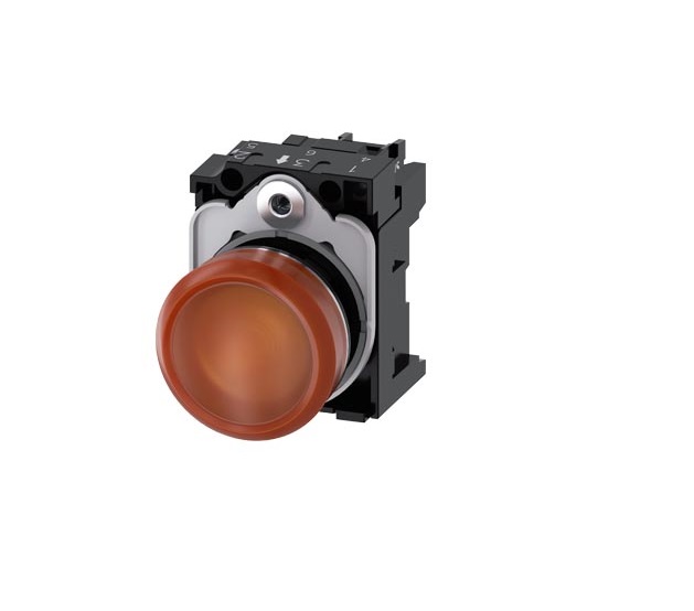 Indicatori Luminosi, 22 Mm, Rotondi, In Metallo, Lucidi, Gialli - SIEMENS 3SU11536AA001AA0